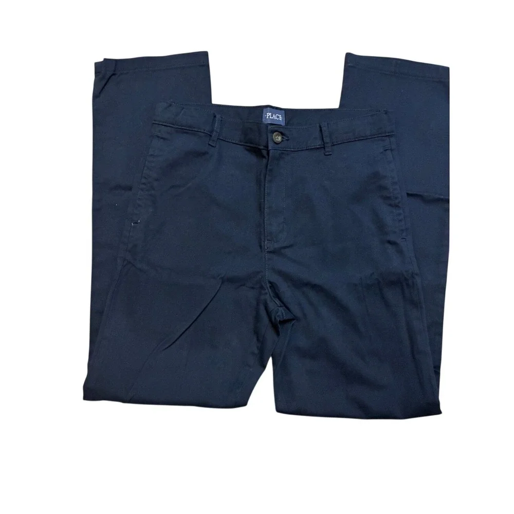 The Children's Place Navy Straight-Leg Cotton Chinos 16